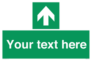 Safe condition Custom arrow up sign